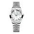 Poedagar 3076 small size female quartz watch stainless steel water proof week display Minimalist Casual wrist watch