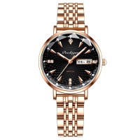 POEDAGAR 312 Women Watch Top Brand Luxury Ladies Girl Wristwatch Stainless Steel Bracelet Classic Date Week Female Clock