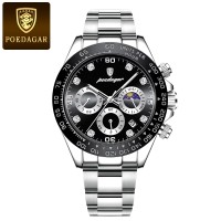 Poedagar 629 Sport Mens Watches Top Brand Luxury Chronograph Quartz Wristwatches Waterproof Military Men Watches