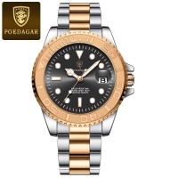 Poedagar 680 Luxury Men Watch Business Quartz Man Clock Sports Waterproof Luminous Date Stainless Steel Men's Watches Male