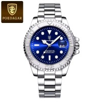 Poedagar 680 Luxury Men Watch Business Quartz Man Clock Sports Waterproof Luminous Date Stainless Steel Men's Watches Male