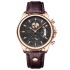 Poedagar 802 Watch Fashion Man Waterproof Leather and Stainless Steel Watches Luxury Luminous Quartz Calendar Men Clock Simple Sports Men's Wristwatch