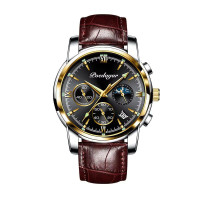 Poedagar 805 Luxury Men Watch Casual Waterproof Chronograph Luminous Date Man Wristwatch Sports Stainless Steel Men's Quartz Watches