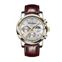 Poedagar 805 Luxury Men Watch Casual Waterproof Chronograph Luminous Date Man Wristwatch Sports Stainless Steel Men's Quartz Watches