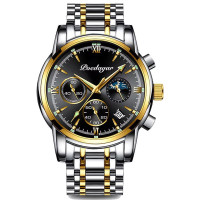 Poedagar 805 Luxury Men Watch Casual Waterproof Chronograph Luminous Date Man Wristwatch Sports Stainless Steel Men's Quartz Watches