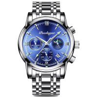 Poedagar 805 Luxury Men Watch Casual Waterproof Chronograph Luminous Date Man Wristwatch Sports Stainless Steel Men's Quartz Watches