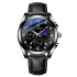 Poedagar 806 Men Watch Sport Chronograph Fashion Date Quartz Wristwatch Top Luxury Waterproof Luminous Steel Band Watch