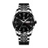 Poedagar 836 Men Watch Stainless Steel Top Quailty Luxury Push Button Hidden Clasp Waterproof Luminous Date Week Sport Wrist Watches