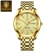 Poedagar 962 Waterproof Clock Stainless Steel  Analog Wrist Watch For Men