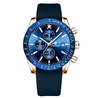 Poedagar 988 Luxury Casual Sport Watch Top Brand Creative Chronograph Silicone Strap Date Luminous Waterproof Men Watches Male Clock