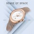 NAVIFORCE 5004 Women Watch Business Quartz Watch Lady Stainless Steel Top Brand Luxury Waterproof Female Wristwatch Girls Clock - RoseGold White