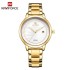 NAVIFORCE 5008 Top Brand Casual Women Wristwatches Original Classic Stainless Steel Band Watch Dress Bracelet Girls Clock Gift - Golden White