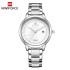 NAVIFORCE 5008 Top Brand Casual Women Wristwatches Original Classic Stainless Steel Band Watch Dress Bracelet Girls Clock Gift - Silver