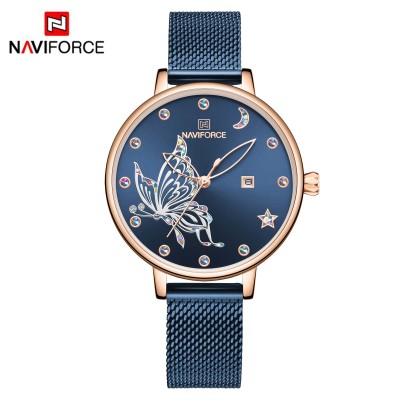 NAVIFORCE 5011 Women Watch Luxury Brand Simple Quartz Ladies Waterproof Wristwatch Fashion Casual Watches Girl Clock