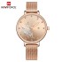 NAVIFORCE 5011 Women Watch Luxury Brand Simple Quartz Ladies Waterproof Wristwatch Fashion Casual Watches Girl Clock - RoseGold