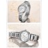 NAVIFORCE 5016 Women Watches Top Luxury Brand Ladies Quartz Watches Genuine Leather Watchband Casual Wrist Watches Gift For Girls - Silver White