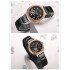 NAVIFORCE 5016 Women Watches Top Luxury Brand Ladies Quartz Watches Genuine Leather Watchband Casual Wrist Watches Gift For Girls - Black RoseGold
