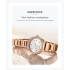 NAVIFORCE 5016 Women Watches Top Luxury Brand Ladies Quartz Watches Genuine Leather Watchband Casual Wrist Watches Gift For Girls - RoseGold White