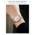 NAVIFORCE 5016 Women Watches Top Luxury Brand Ladies Quartz Watches Genuine Leather Watchband Casual Wrist Watches Gift For Girls - RoseGold White
