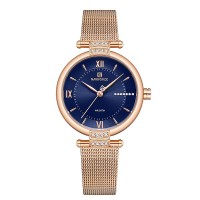 NAVIFORCE 5019 Luxury Brand Fashion Quartz Wristwatches Womens Charming Wrist with Thin Stainless Steel Bracelet Watch Clock Female