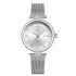 NAVIFORCE 5019 Luxury Brand Fashion Quartz Wristwatches Womens Charming Wrist with Thin Stainless Steel Bracelet Watch Clock Female - Silver White