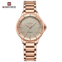 NAVIFORCE 5021 Classic Casual Stainless Steel Analog Watch For Women