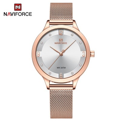 NAVIFORCE 5023 Women Watches Luxury Ultra Thin Ladies Watch Luxury Waterproof Quartz WristWatch Woman