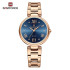 NAVIFORCE 5030 Original New Stainless Steel Analog Sparkling Women Elegance Quartz Watch