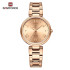 NAVIFORCE 5030 Original New Stainless Steel Analog Sparkling Women Elegance Quartz Watch