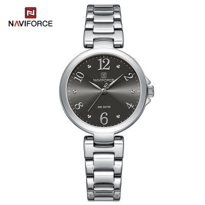 NAVIFORCE 5031 Lady Brands Watches Simple Stainless Steel Women Quartz Watch Ladies Hot Sales Clock