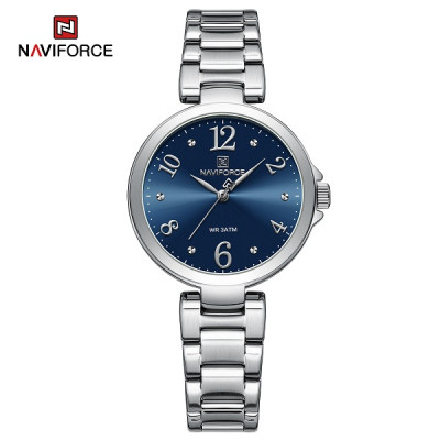 NAVIFORCE 5031 Lady Brands Watches Simple Stainless Steel Women Quartz Watch Ladies Hot Sales Clock
