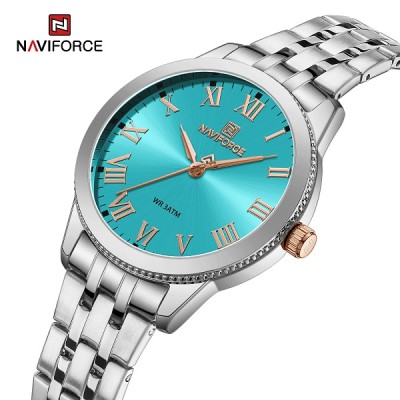 NAVIFORCE 5032 Women WatchTop Luxury Brand Quartz Lady Wristwatch Fashion Stainless Steel Bracelet Female Girl Original Clock