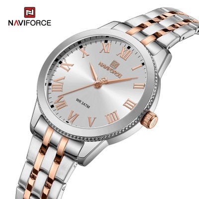 NAVIFORCE 5032 Women WatchTop Luxury Brand Quartz Lady Wristwatch Fashion Stainless Steel Bracelet Female Girl Original Clock