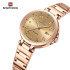 NAVIFORCE 5033 Women WatchTop Luxury Brand Quartz Lady Wristwatch Fashion Stainless Steel Bracelet Female Girl Clock
