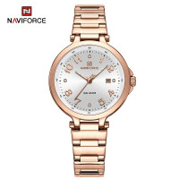 NAVIFORCE 5033 Women WatchTop Luxury Brand Quartz Lady Wristwatch Fashion Stainless Steel Bracelet Female Girl Clock