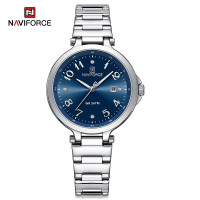 NAVIFORCE 5033 Women WatchTop Luxury Brand Quartz Lady Wristwatch Fashion Stainless Steel Bracelet Female Girl Clock