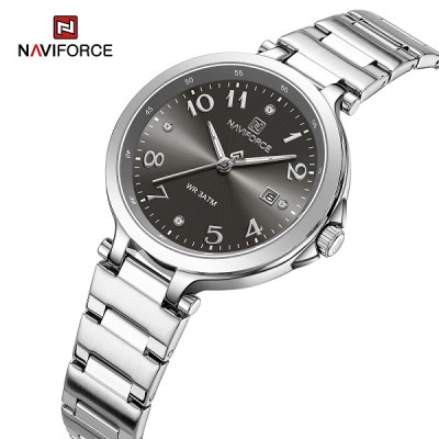 NAVIFORCE 5033 Women WatchTop Luxury Brand Quartz Lady Wristwatch Fashion Stainless Steel Bracelet Female Girl Clock