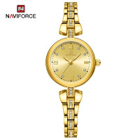 NAVIFORCE 5034 New Simple Luxury Watch for Women Casual Ladies Zinc Alloy Bracelet Band High Quality Female Quartz Wrist Watch