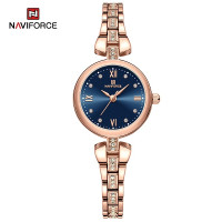 NAVIFORCE 5034 New Simple Luxury Watch for Women Casual Ladies Zinc Alloy Bracelet Band High Quality Female Quartz Wrist Watch