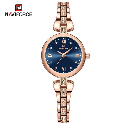 NAVIFORCE 5034 New Simple Luxury Watch for Women Casual Ladies Zinc Alloy Bracelet Band High Quality Female Quartz Wrist Watch