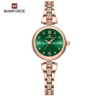 NAVIFORCE 5034 New Simple Luxury Watch for Women Casual Ladies Zinc Alloy Bracelet Band High Quality Female Quartz Wrist Watch