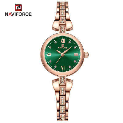 NAVIFORCE 5034 New Simple Luxury Watch for Women Casual Ladies Zinc Alloy Bracelet Band High Quality Female Quartz Wrist Watch