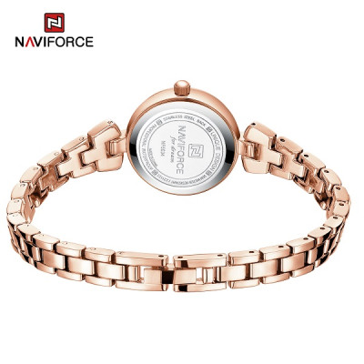 NAVIFORCE 5034 New Simple Luxury Watch for Women Casual Ladies Zinc Alloy Bracelet Band High Quality Female Quartz Wrist Watch