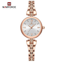 NAVIFORCE 5034 New Simple Luxury Watch for Women Casual Ladies Zinc Alloy Bracelet Band High Quality Female Quartz Wrist Watch