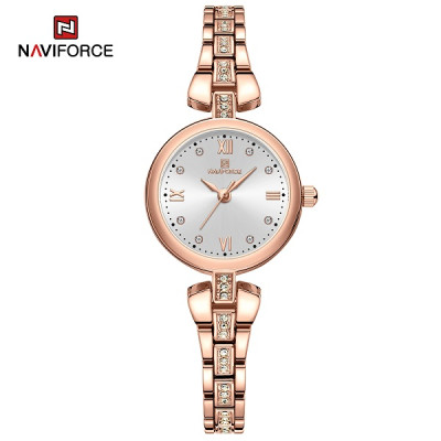 NAVIFORCE 5034 New Simple Luxury Watch for Women Casual Ladies Zinc Alloy Bracelet Band High Quality Female Quartz Wrist Watch