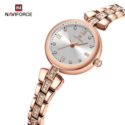 NAVIFORCE 5034 New Simple Luxury Watch for Women Casual Ladies Zinc Alloy Bracelet Band High Quality Female Quartz Wrist Watch