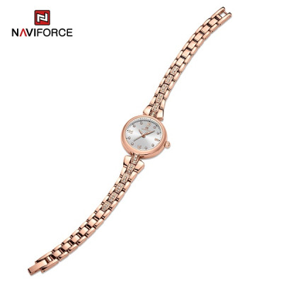 NAVIFORCE 5034 New Simple Luxury Watch for Women Casual Ladies Zinc Alloy Bracelet Band High Quality Female Quartz Wrist Watch