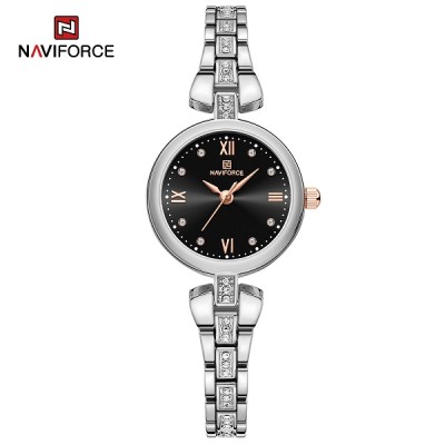 NAVIFORCE 5034 New Simple Luxury Watch for Women Casual Ladies Zinc Alloy Bracelet Band High Quality Female Quartz Wrist Watch