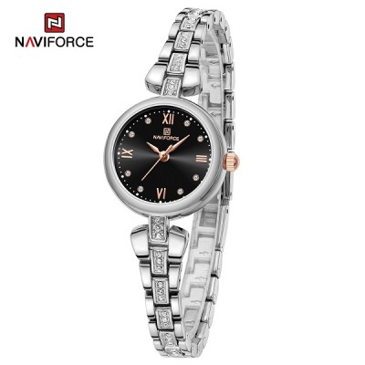 NAVIFORCE 5034 New Simple Luxury Watch for Women Casual Ladies Zinc Alloy Bracelet Band High Quality Female Quartz Wrist Watch