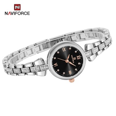 NAVIFORCE 5034 New Simple Luxury Watch for Women Casual Ladies Zinc Alloy Bracelet Band High Quality Female Quartz Wrist Watch